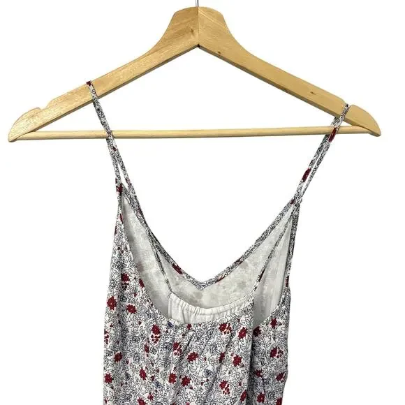 Old Navy Maxi Dress Medium Floral V Neck A-Line Sleeveless Straps Peasant Boho - Picture 8 of 11